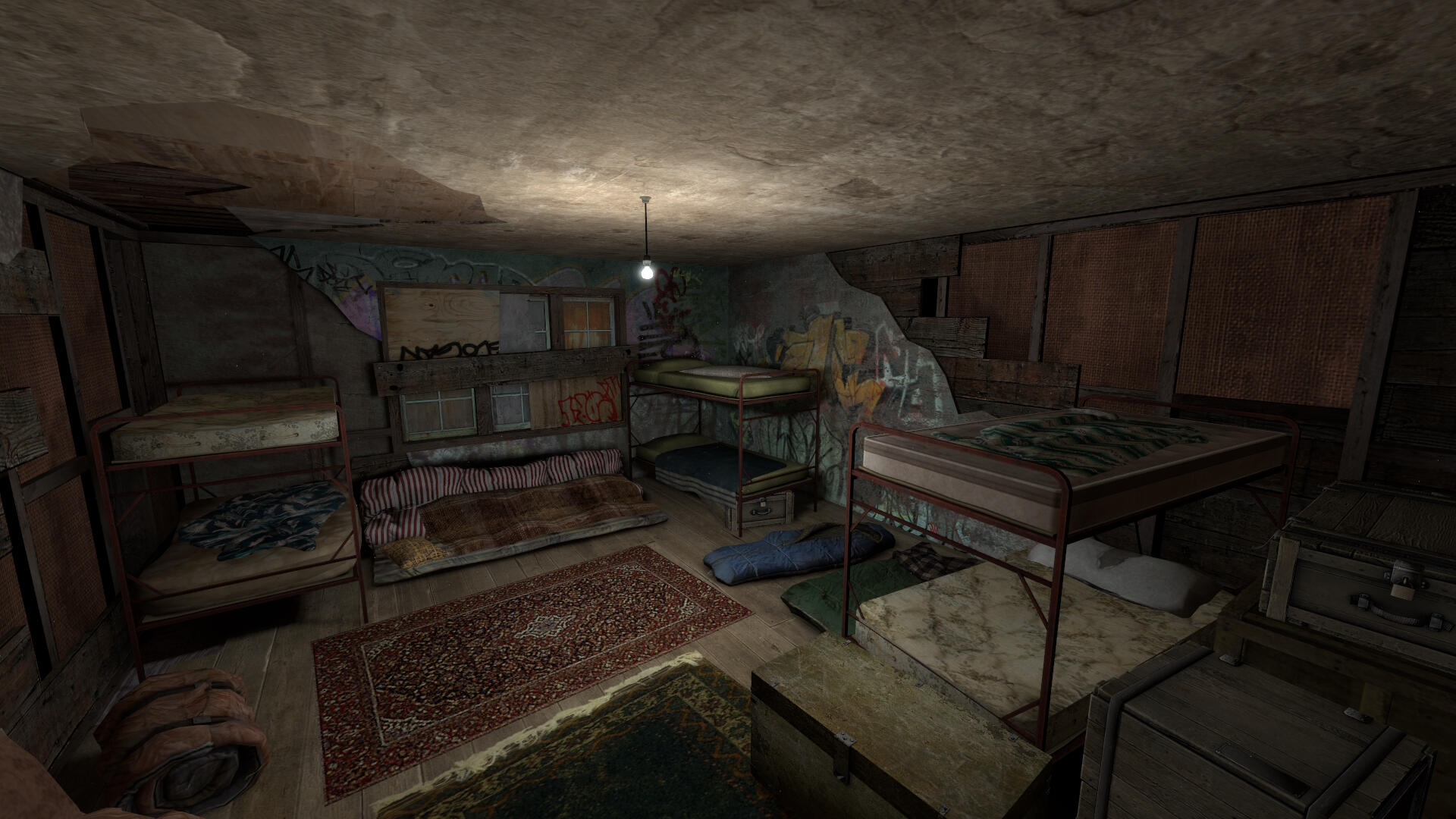 This is where they slept.