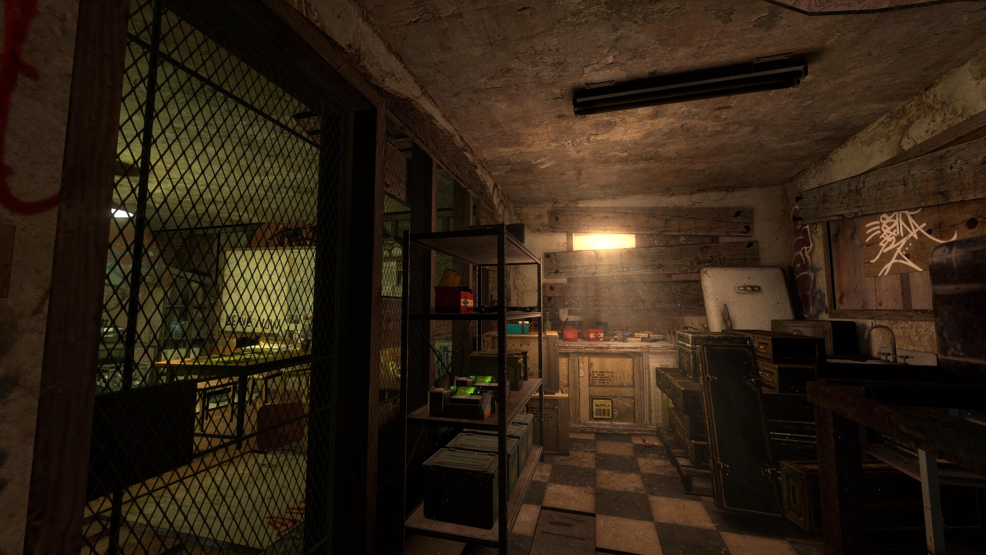 An armory for processing supplies to survivors.